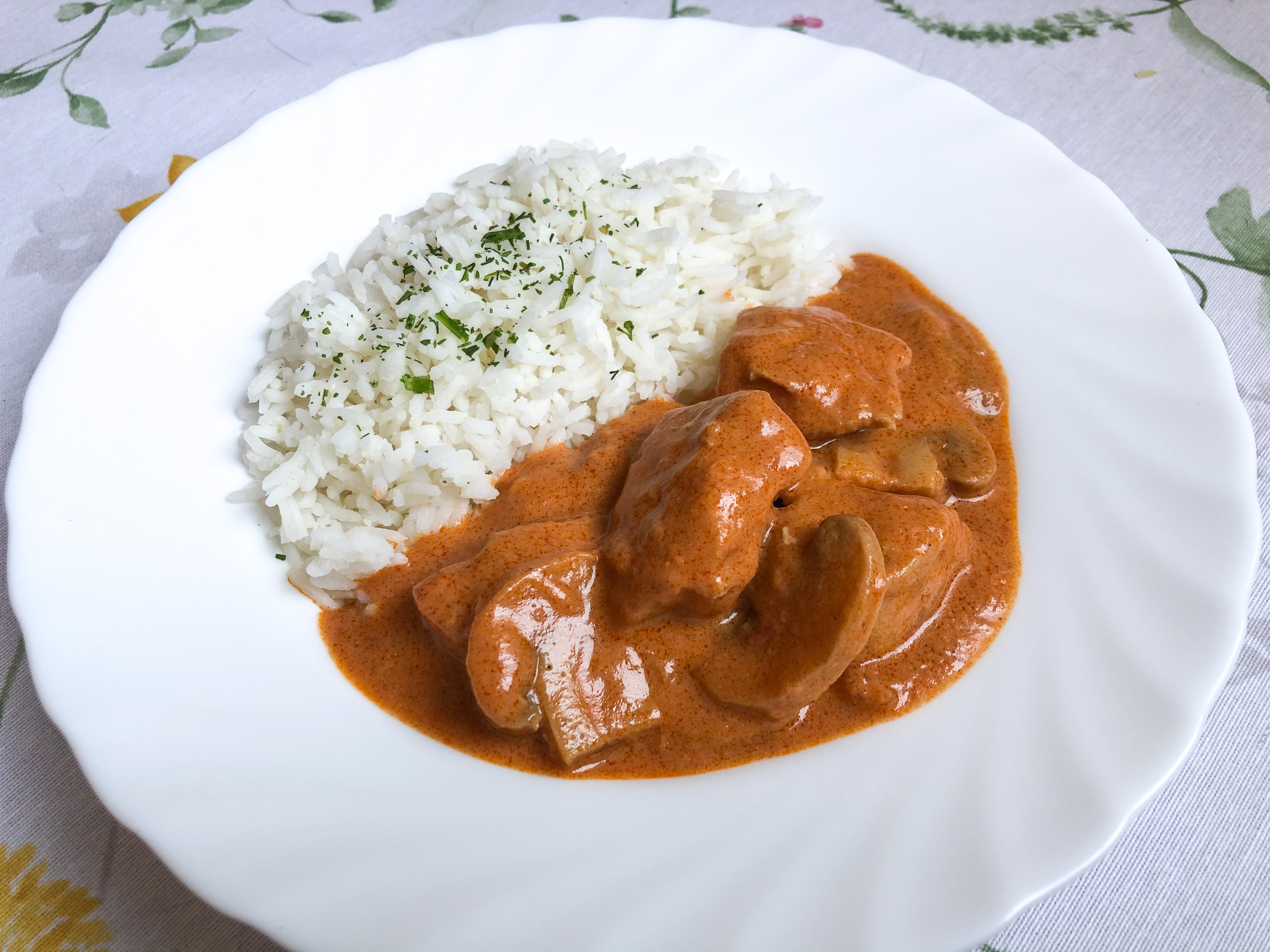 Hühnchen Masala mit Pilzen