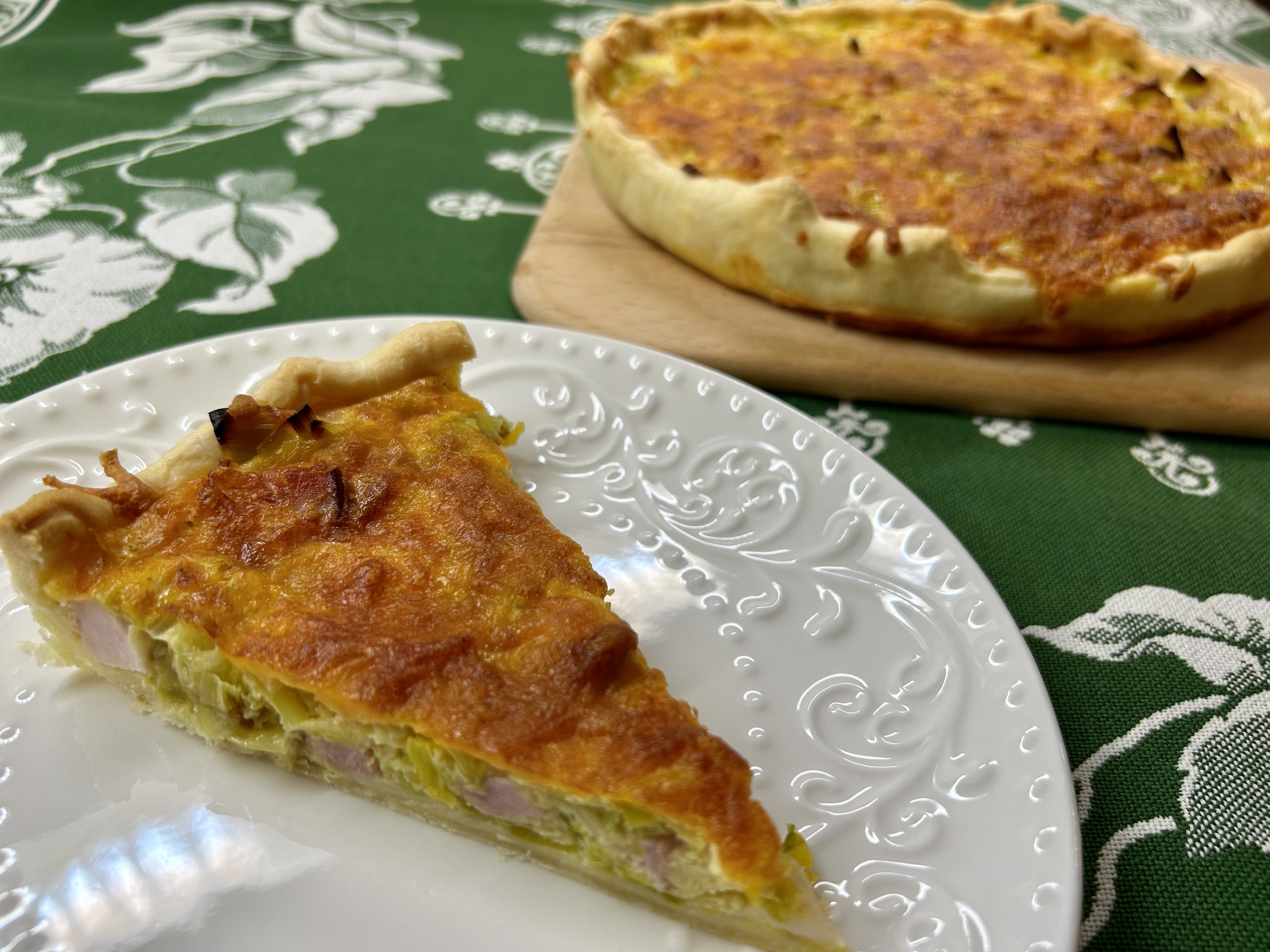 Lauchquiche mit Beinschinken
