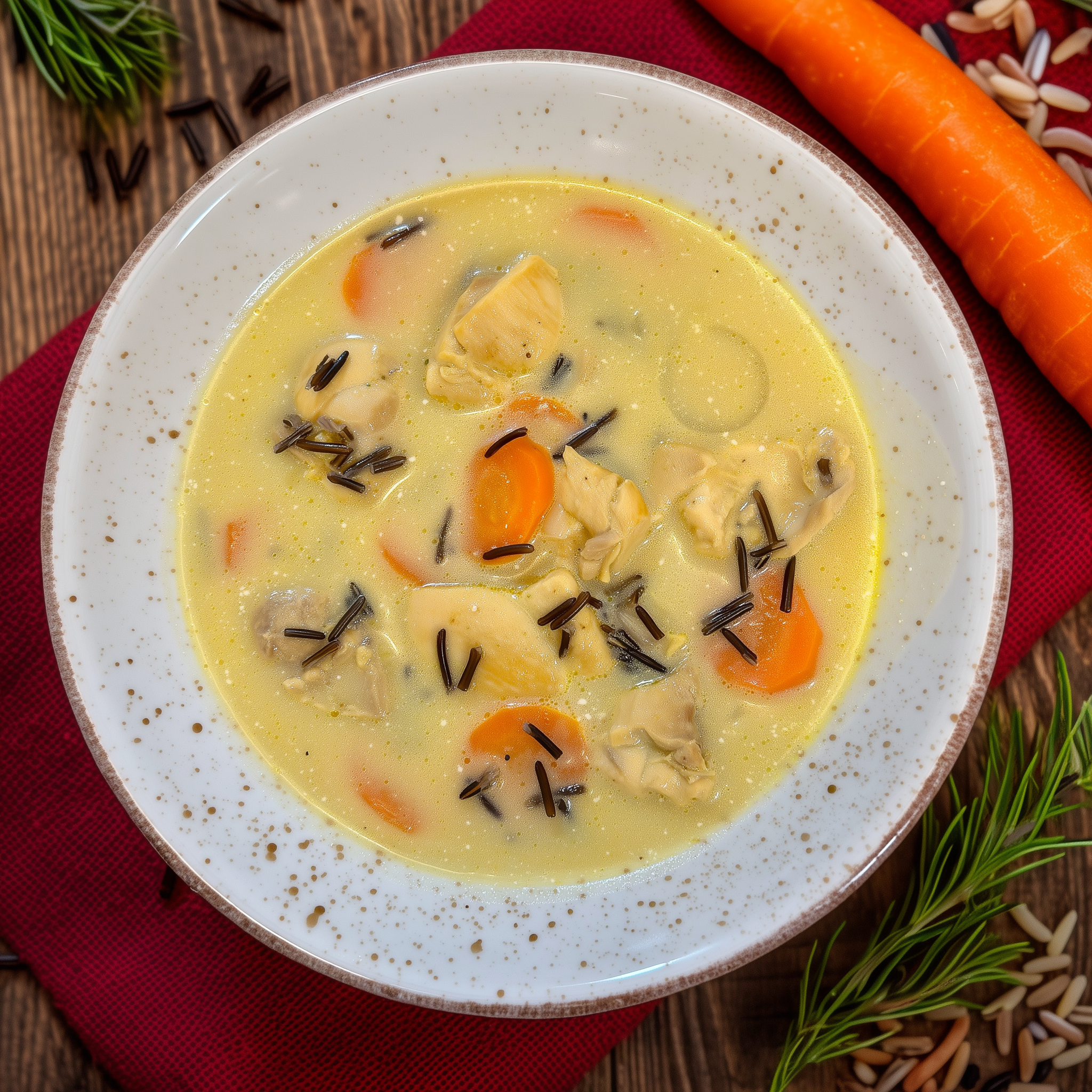 Hühnersuppe mit Wildreis